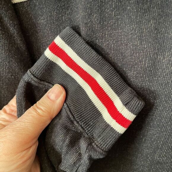 Vintage Lucky Brand men’s size L 3/4 zip varsity sweater. - Picture 5 of 5